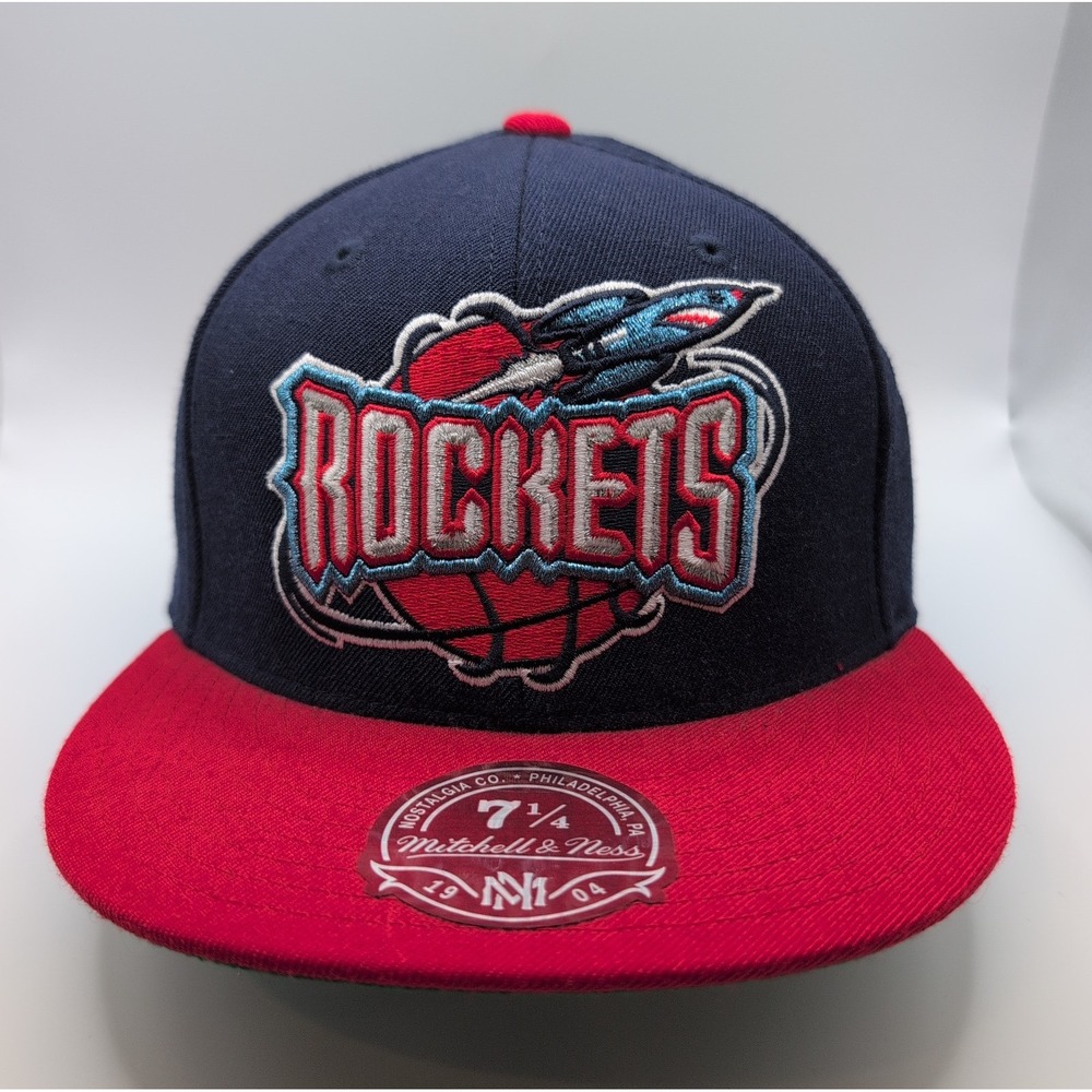 Houston Rockets Cap Fitted Mitchell & Ness New Size 7 1/4 Wool Cap
